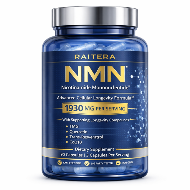 NMN Supplement 1000mg – 10 in 1 Advanced NAD+ Support with Quercetin, TMG, Resveratrol, ALA, CoQ10 & Apigenin – NMNH Alternative for Women & Men – Supports Cellular Energy & NAD+ Levels